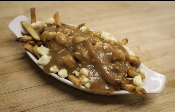 Motorburger poutine with cheese curds and gravy